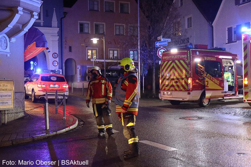 Pkw gegen Hauswand Burgau