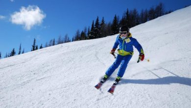 Schnee Skifahrer
