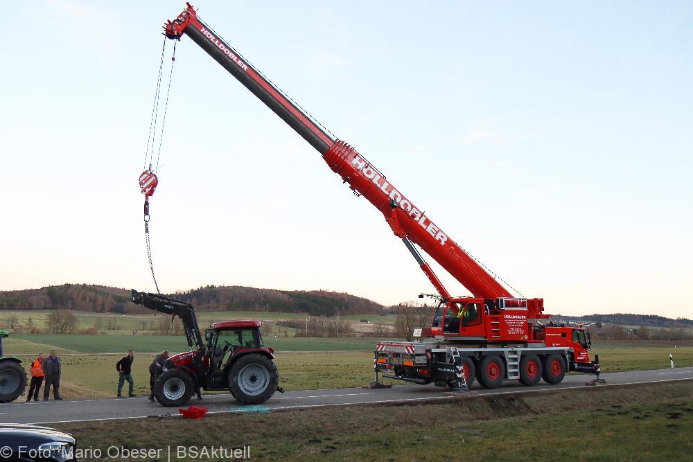 Traktor kippt Hammerstetten Wettenhausen