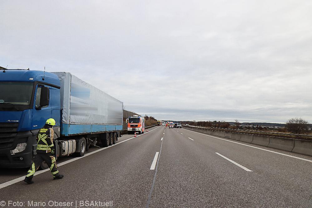 Unfall A8 Günzburg-Leipheim