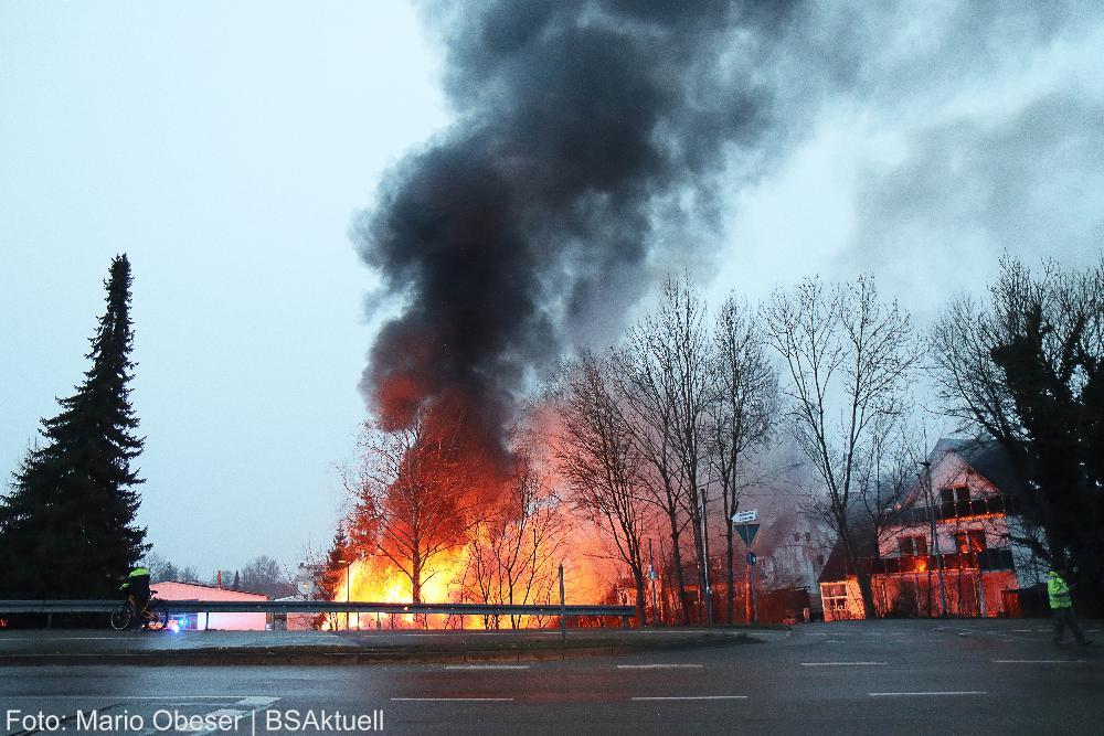 Brand Gartenhütte Günzburg