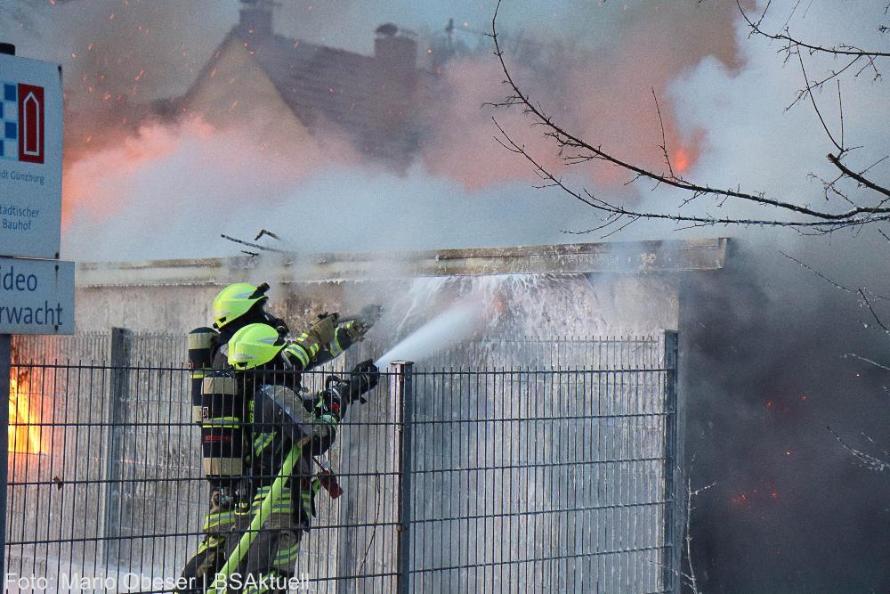 Brand Gartenhütte Günzburg