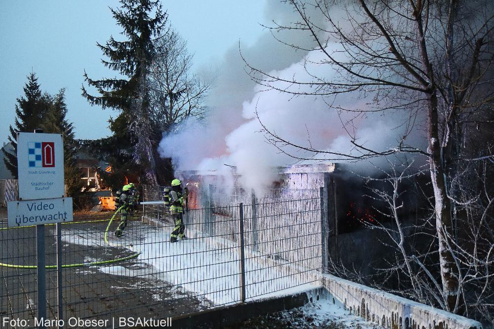 Brand Gartenhütte Günzburg