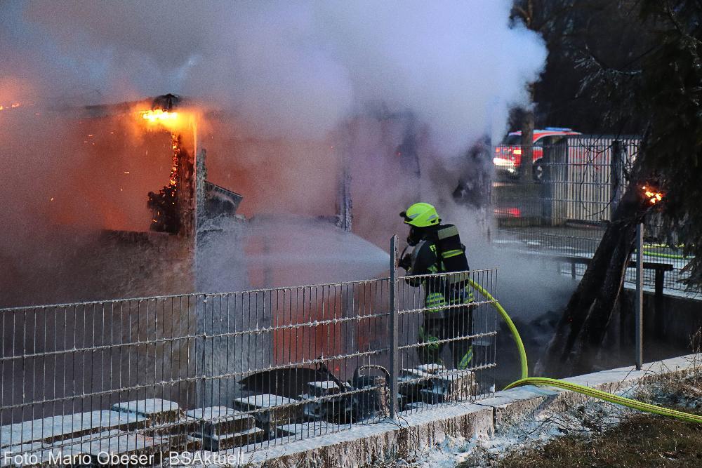Brand Gartenhütte Günzburg