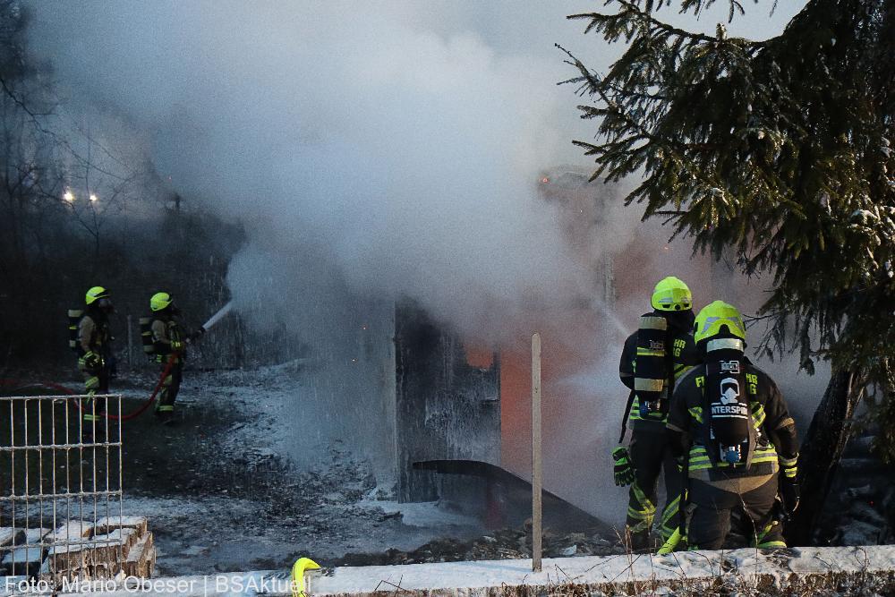 Brand Gartenhütte Günzburg