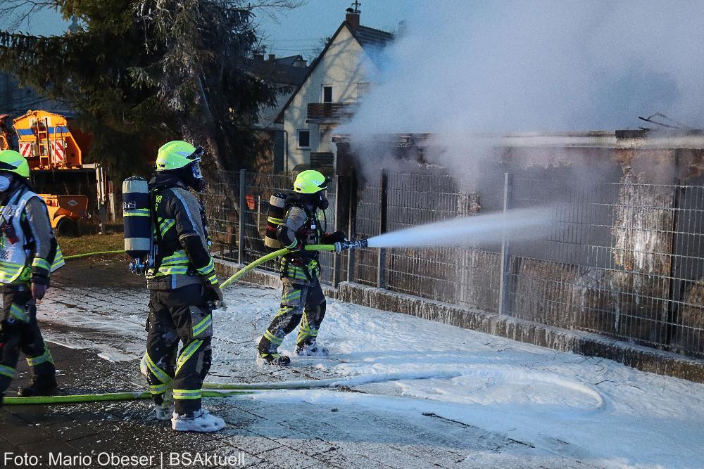 Brand Gartenhütte Günzburg