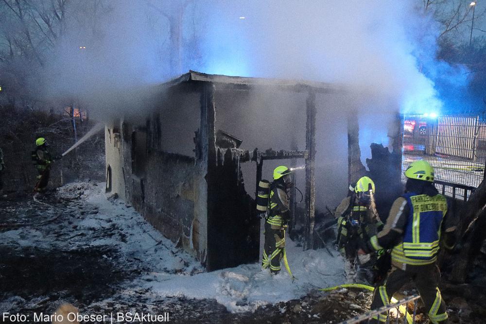 Brand Gartenhütte Günzburg