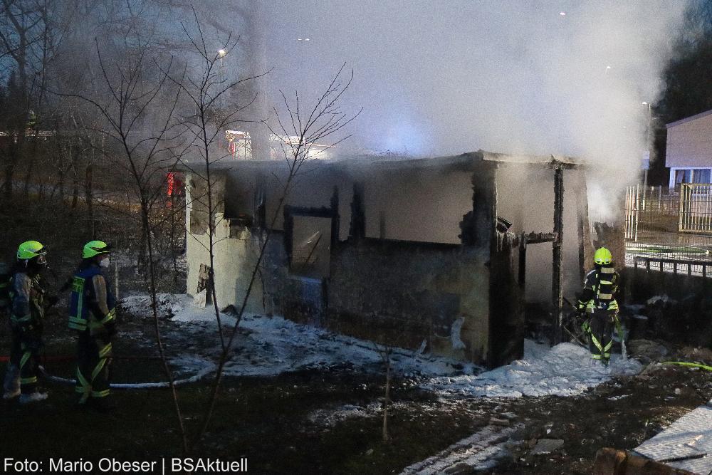 Brand Gartenhütte Günzburg