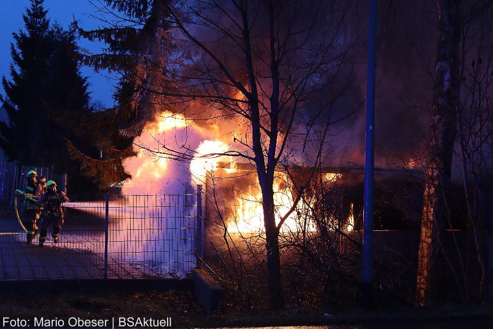 Brand Gartenhütte Günzburg