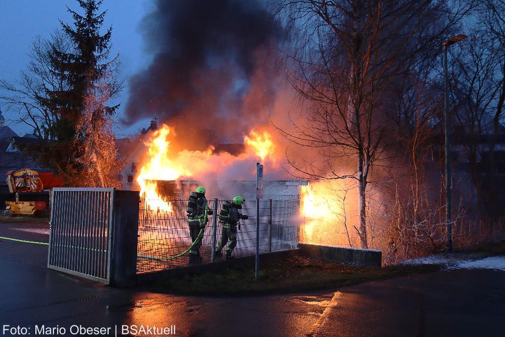 Brand Gartenhütte Günzburg
