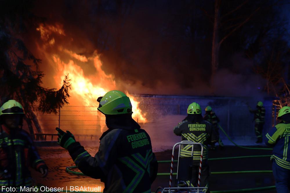 Brand Gartenhütte Günzburg