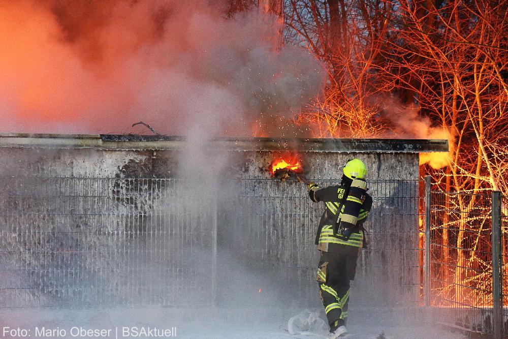 Brand Gartenhütte Günzburg