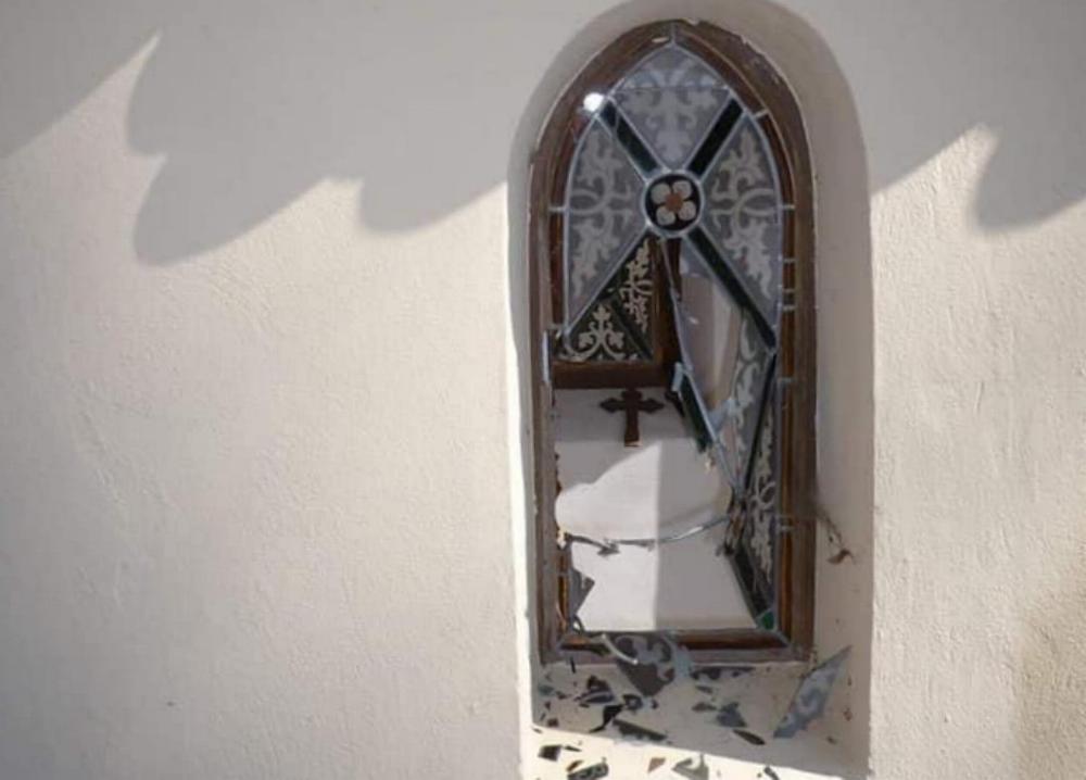 Kreuzweg Wettenhausen Vandalismus März 2022