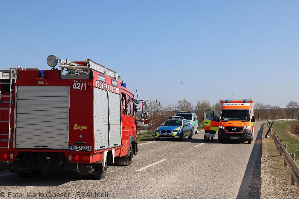 Unfall Motorrad Pkw Lauingen Weisingen