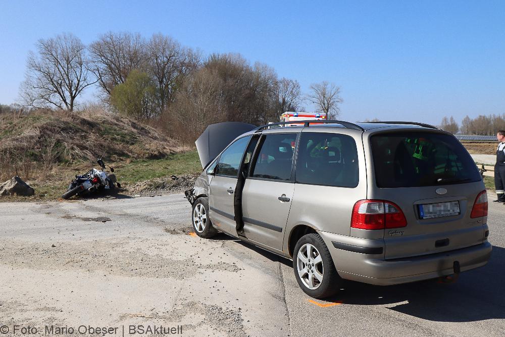 Unfall Motorrad Pkw Lauingen Weisingen