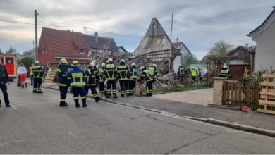 Memmingen Dach eingestürzt
