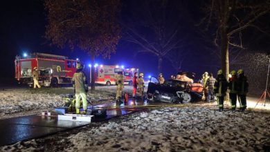 Unfall B16 Heubelsburg Ichenhausen 02042022