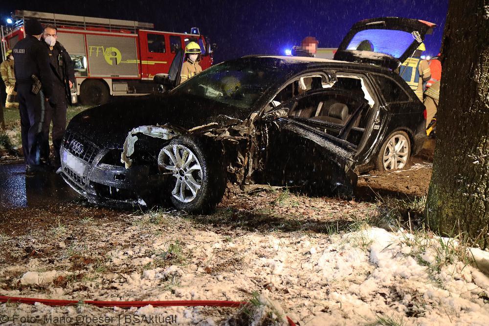 Unfall B16 Heubelsburg Ichenhausen 02042022