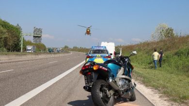 Unfall A8 Motorrad Transporter 09052022