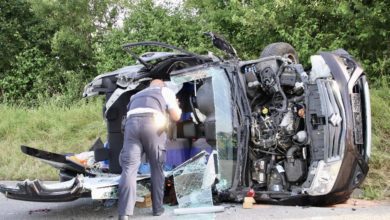 Unfall B12 Isny