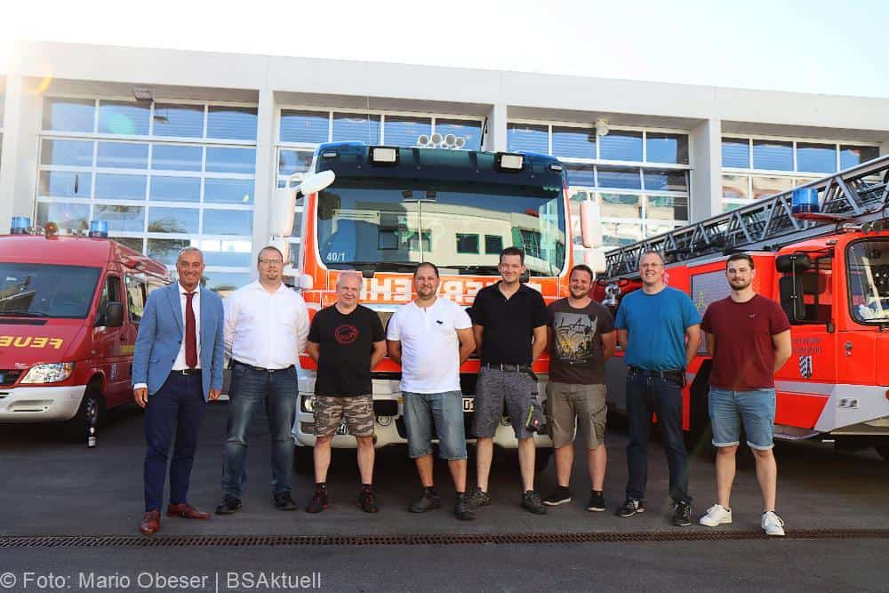 Geehrte Feuerwehr Günzburg Juli 2022