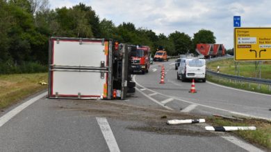 Lkw AS Bad Wörishofen kippt 27072022