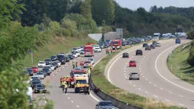 Unfall A8 Motorrad Deffingen 28082022