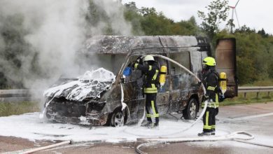 Fahrzeugbrand A8 Zusmarshausen Burgau 29092022