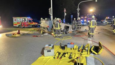 Unfall Jedesheim Feuerwehr Illertissen