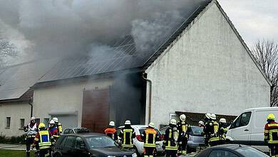 Brand in Gebäuse in Wettenhausen am 07.03.2024