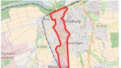 Günzburg Unterstadt gefährdeter Bereich