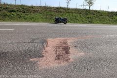 Unfall A8 Motorrad Transporter 09052022 10