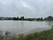 Hochwasser 2024 Ichenhausen Sportplatz 5