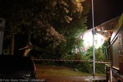 Neu-Ulm Baum Blitzschlag gegen Gebaaude 21072022 11