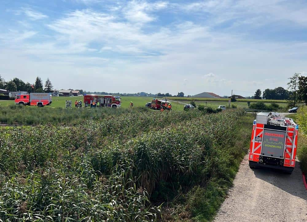 Unfall Flugplatz Günzburg 30082022