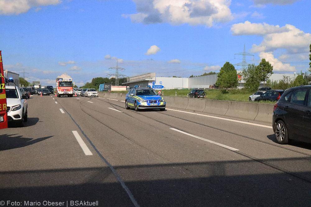 Unfall A8 Günzburg Richtung Stuttgart