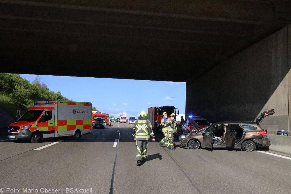 Unfall A8 Günzburg Richtung Stuttgart