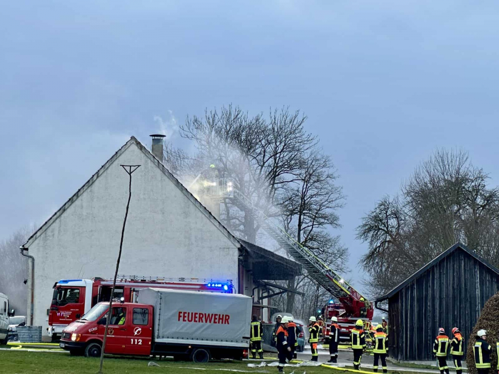 Brand in Gebäuse in Wettenhausen am 07.03.2024