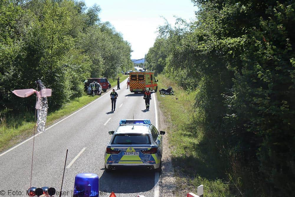 Motorradunfall Riedheim Weissingen 03072022