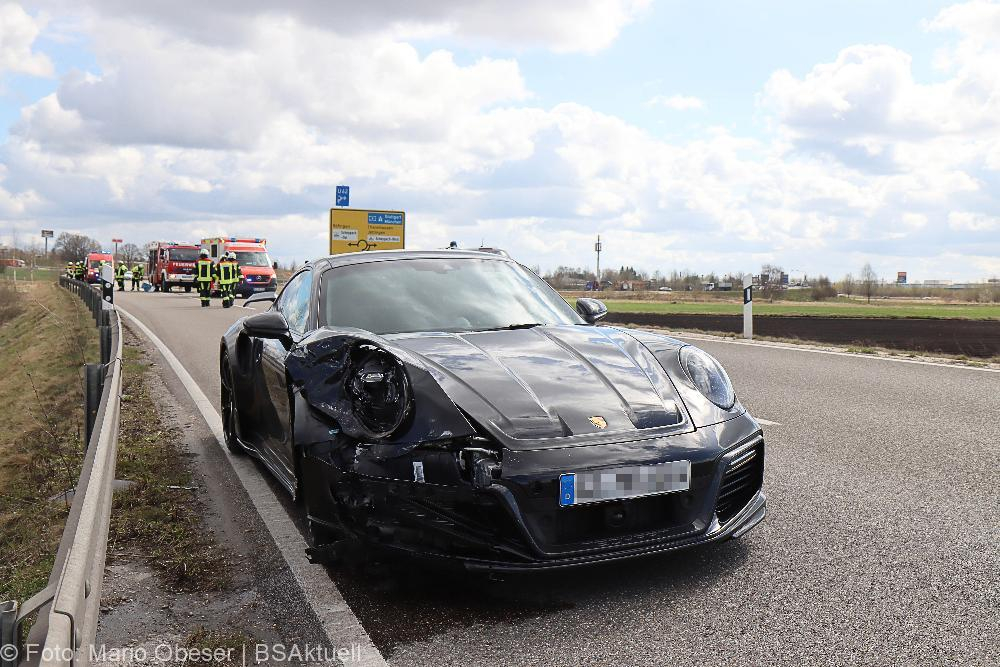 Unfall Scheppach Burgau Kreisverkehre