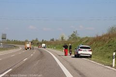Unfall A8 Motorrad Transporter 09052022 2