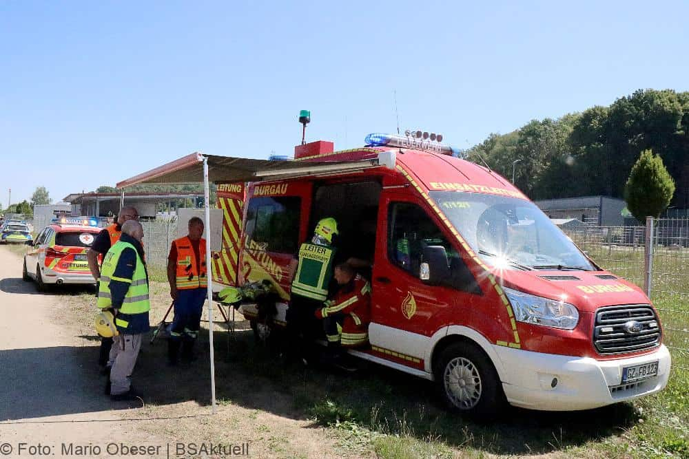 Muldenkipper kippt Gundremmingen