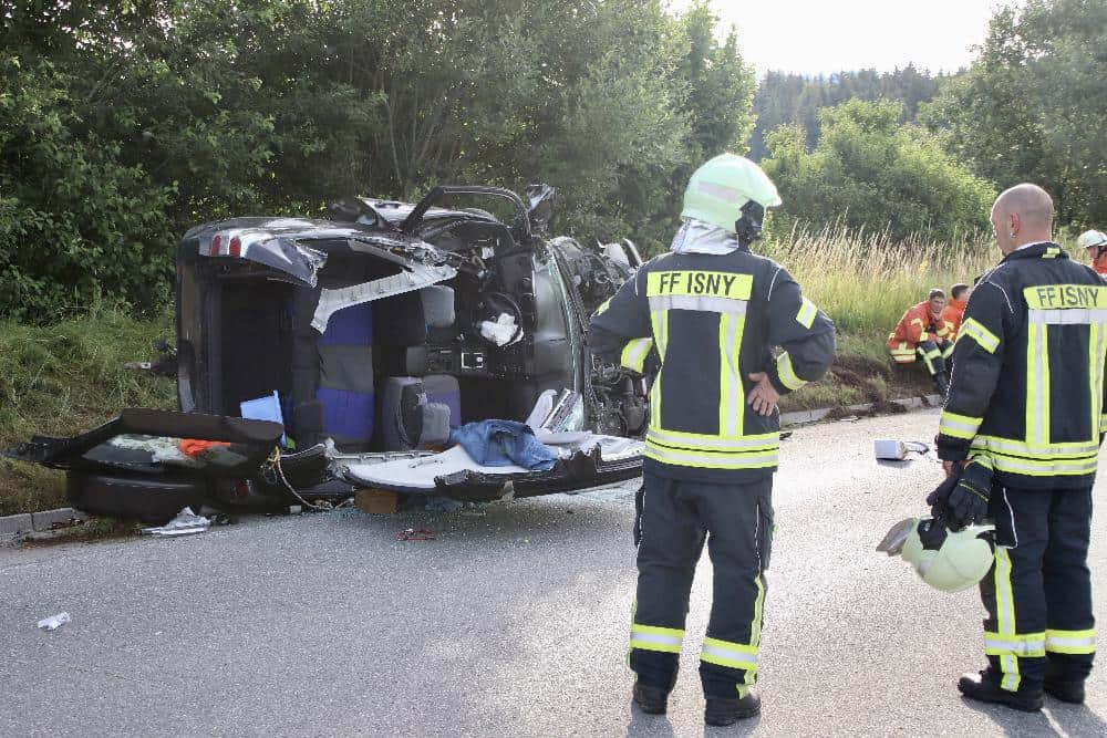 Unfall B12 Isny
