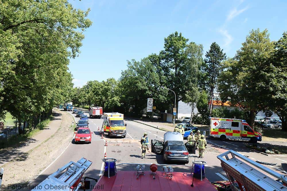 Unfall Ichenhausen B16 15072022