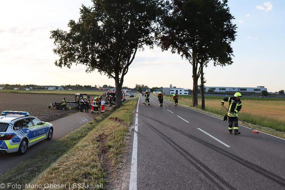 Unfall Kleinlaster Großkötz Bubesheim 15062022