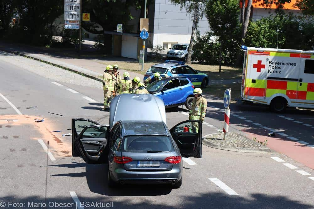 Unfall Ichenhausen B16 15072022
