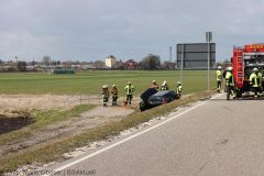 Unfall Scheppach Burgau Kreisverkehre 09042022 17