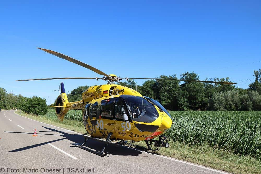 Motorradunfall Riedheim Weissingen 03072022