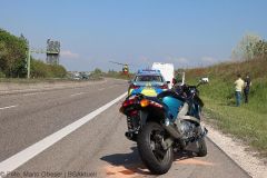 Unfall A8 Motorrad Transporter 09052022 18