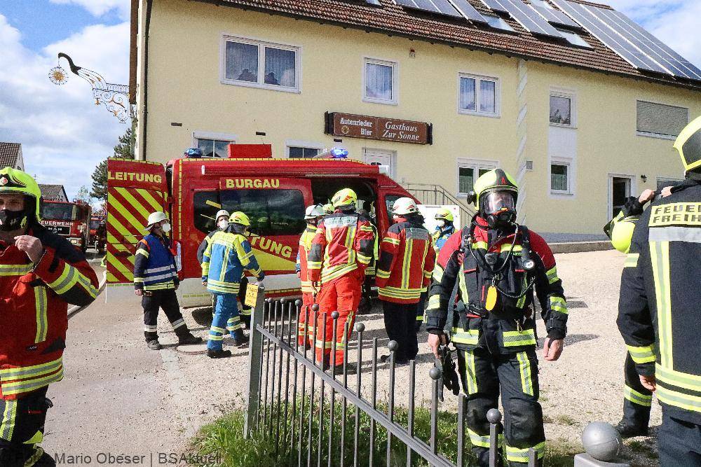 Brand eines Bauenhauses in Jettingen
